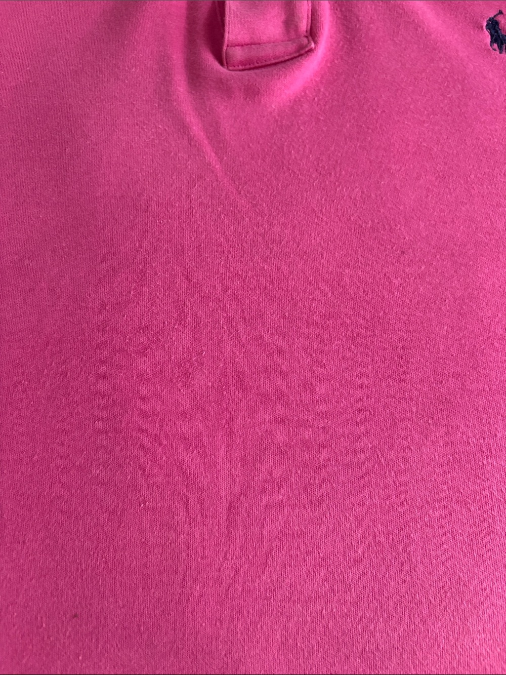 Ralph Lauren Women 100% Cotton Pink Polo with Navy Pony Medium - Picture 6 of 7